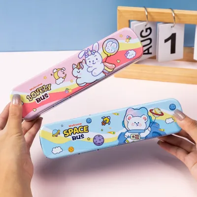 Cute Cartoon Bus Pencil Case